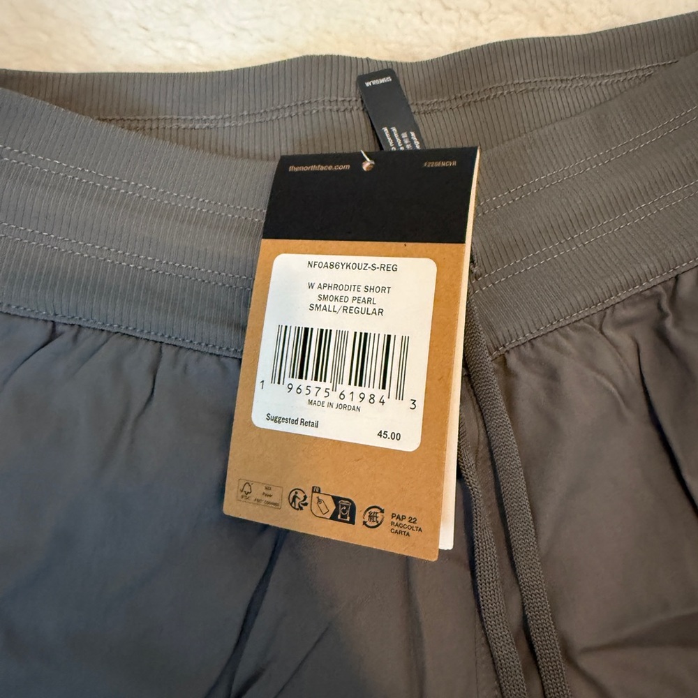 The North Face Women’s Charcoal Athletic Shorts - Picture 2 of 3
